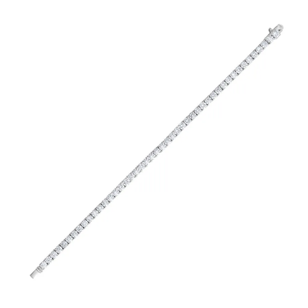 Lab Grown Diamond Tennis Bracelet (8.00 ct.) 3.70mm 4-Prongs Setting in 14K Gold