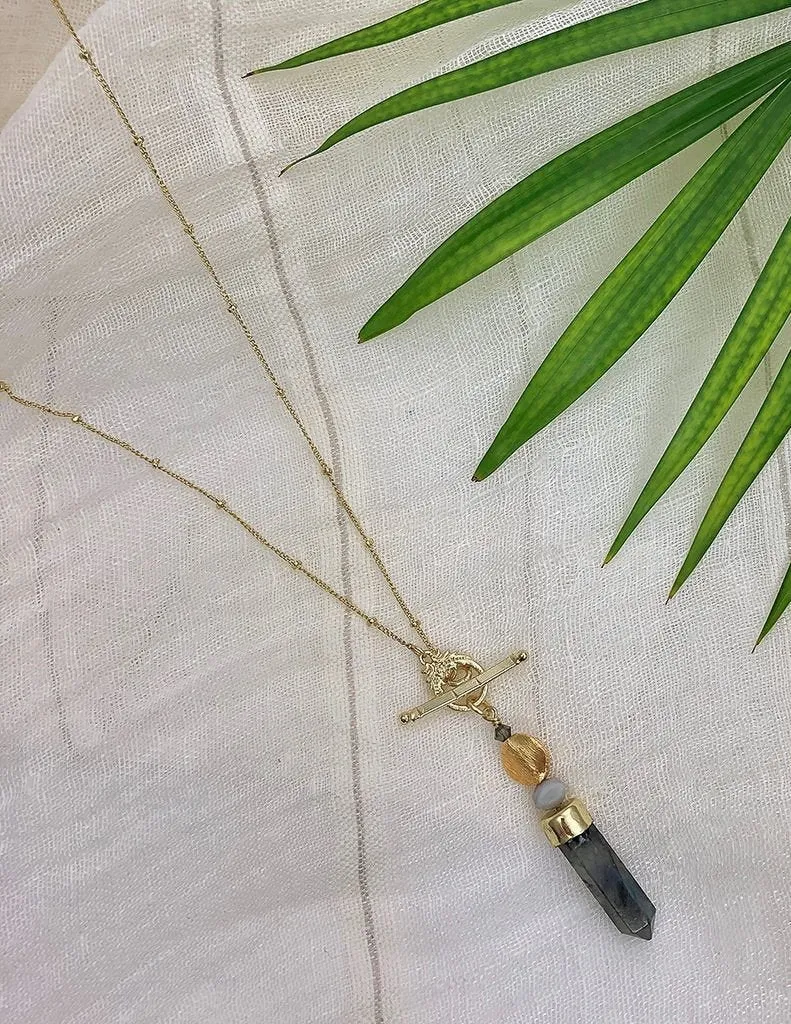 Labradorite Lariat Necklace