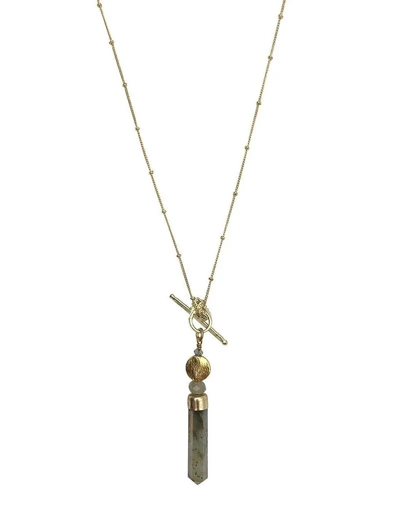 Labradorite Lariat Necklace