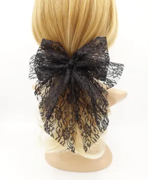 lace hair bow feminine styles hair accessory for woman