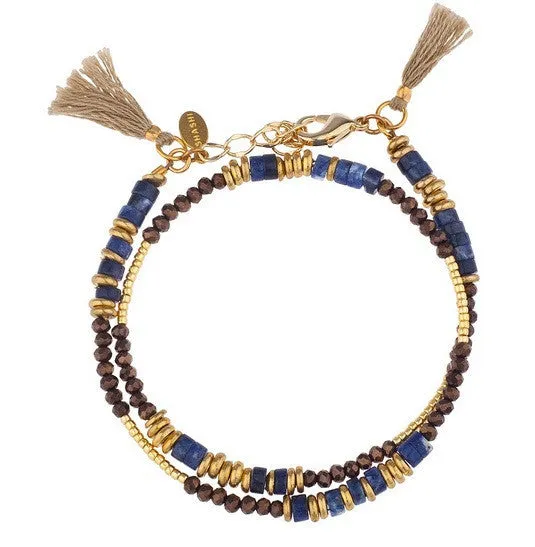 Lapis Pharrah Wrap Bracelet