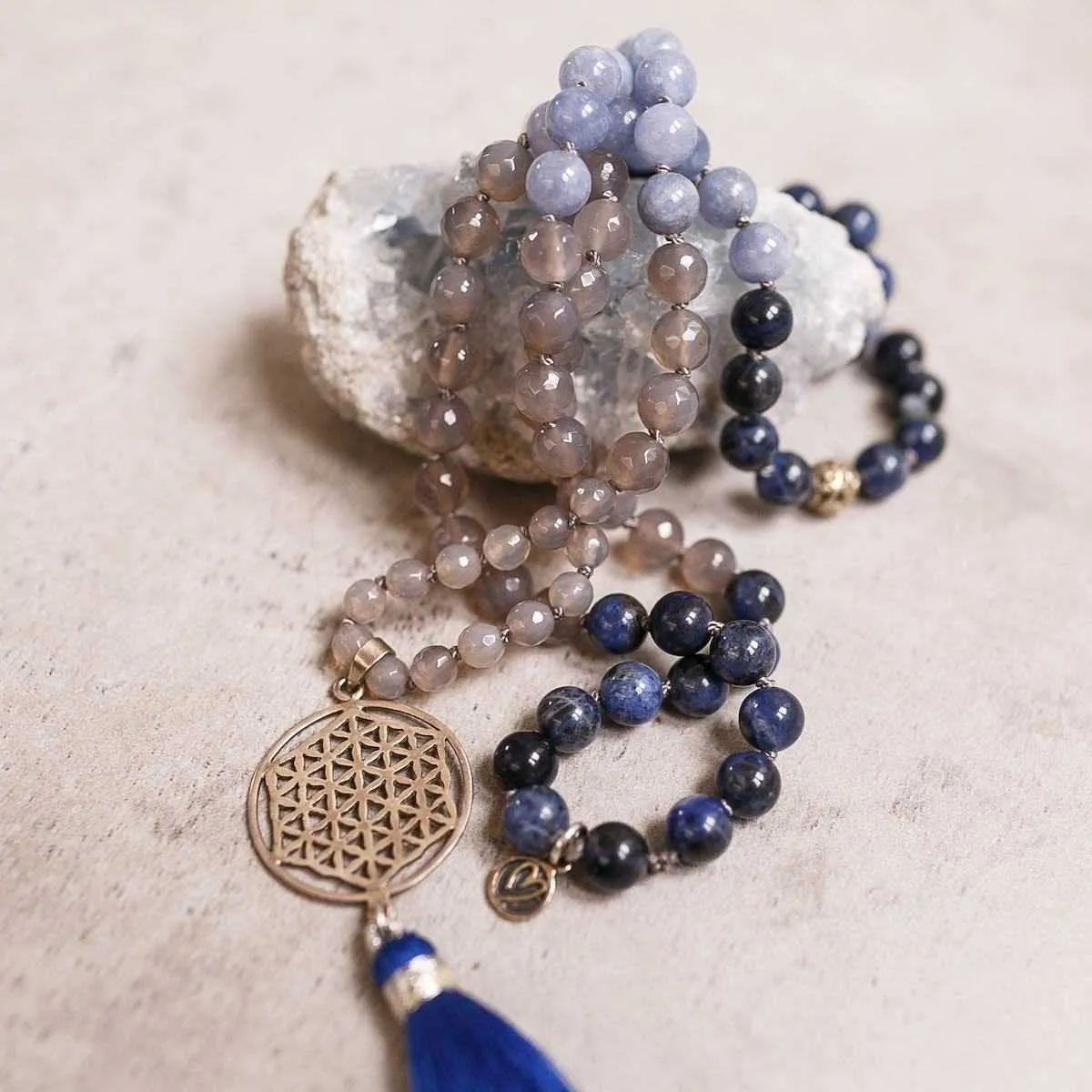 Life Aquatic Gemstone Mala