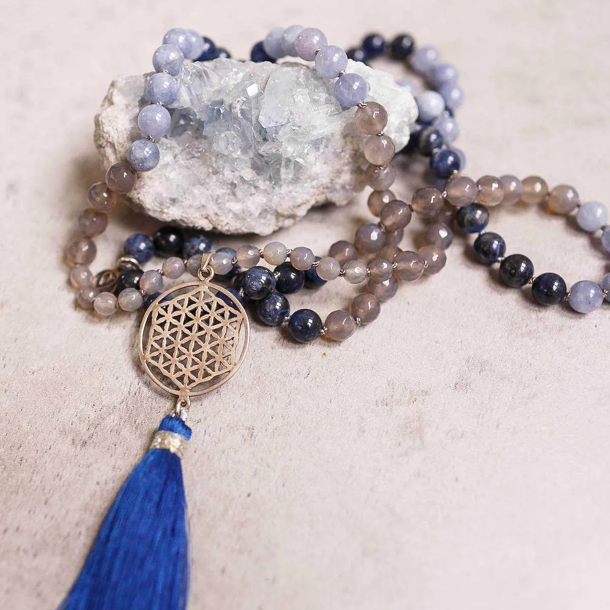 Life Aquatic Gemstone Mala