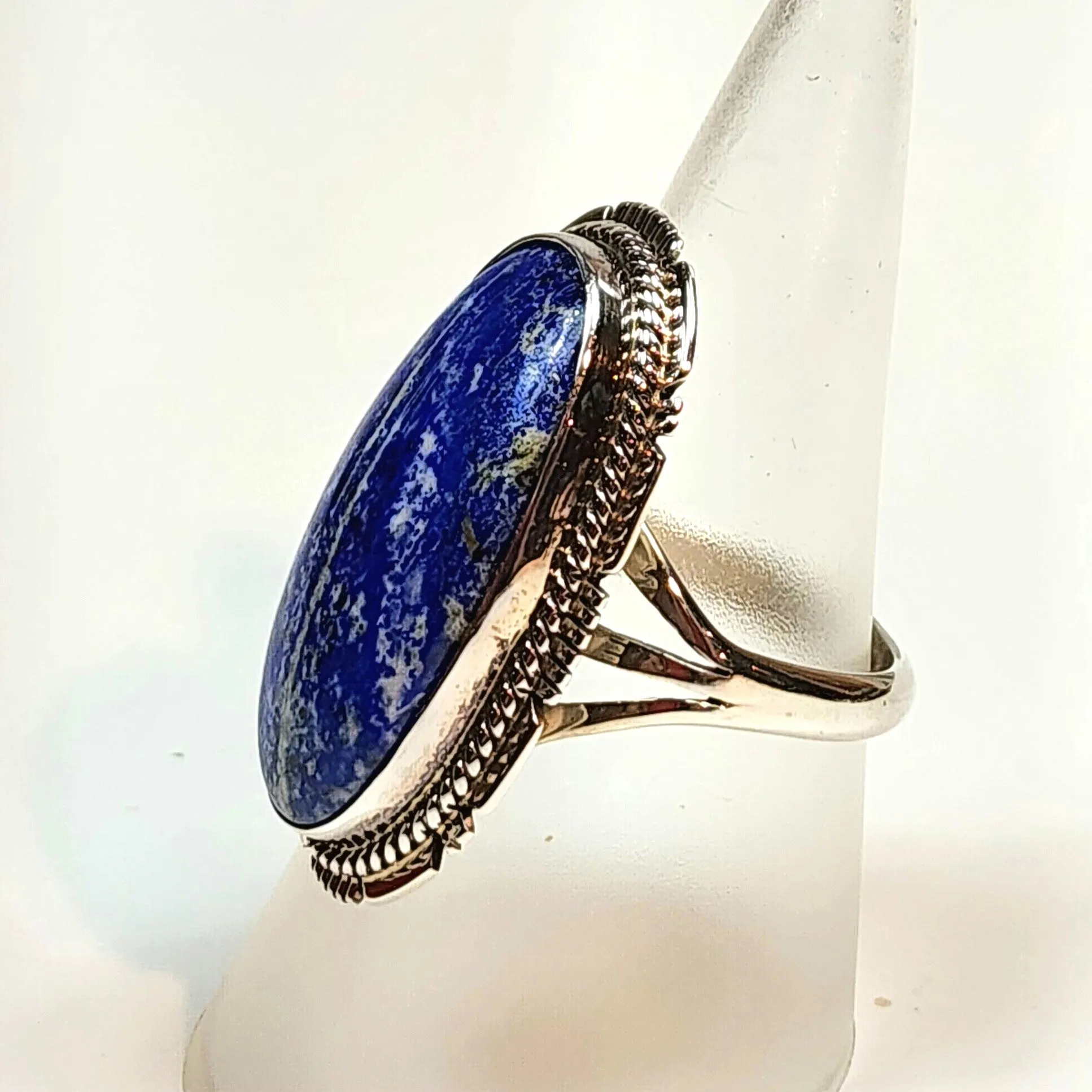 Lightning Lapis Ring - Size 9