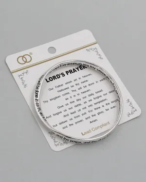 Lord's Prayer Bangle Bracelet