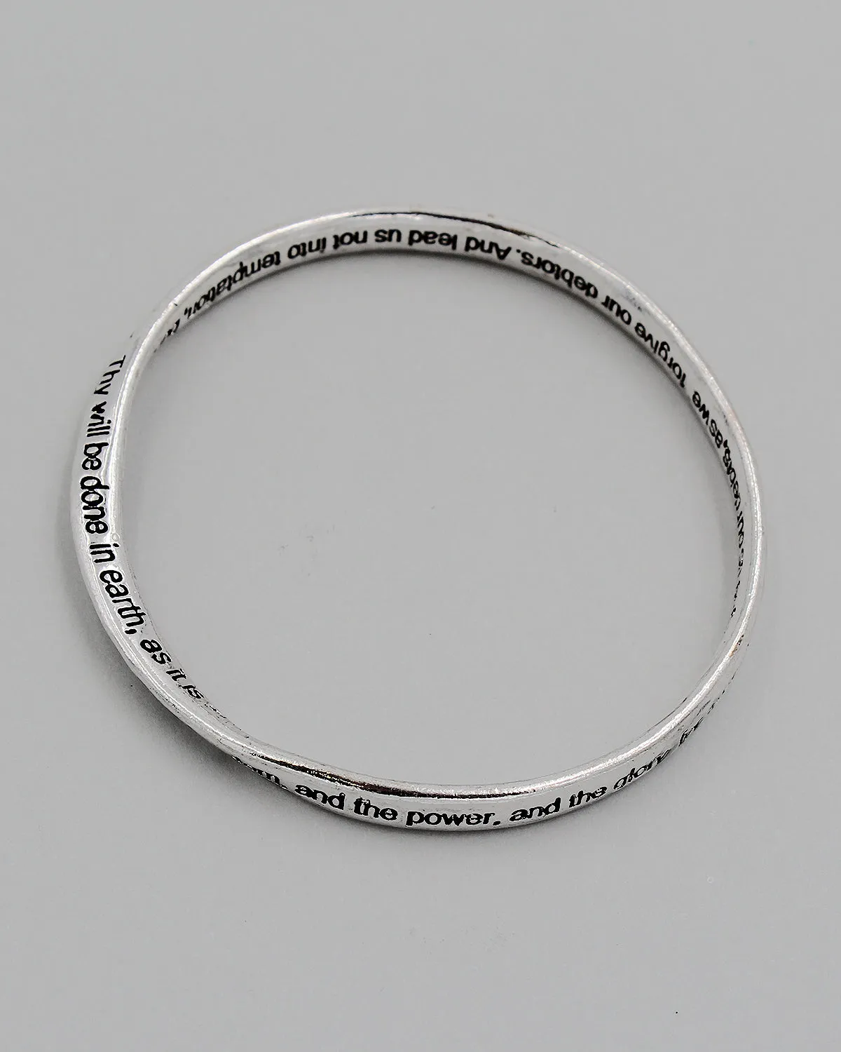 Lord's Prayer Bangle Bracelet