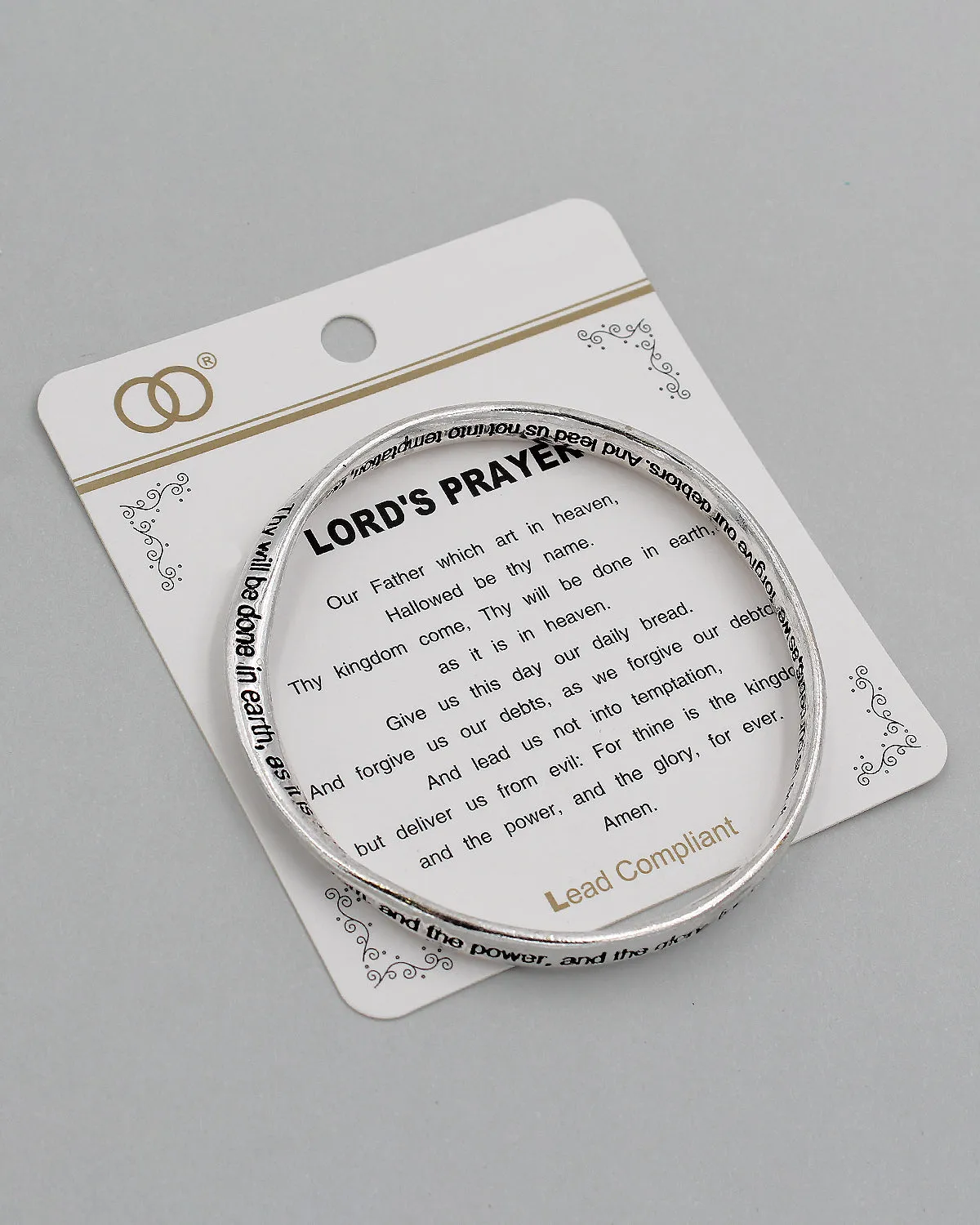 Lord's Prayer Bangle Bracelet