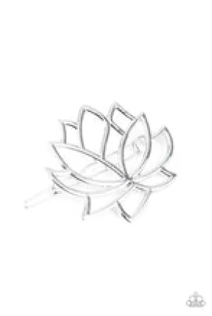 Lotus Pools - Silver ♥ Hair Clip FINAL