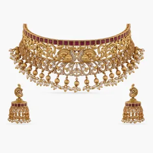 Manjira Antique CZ Choker Set