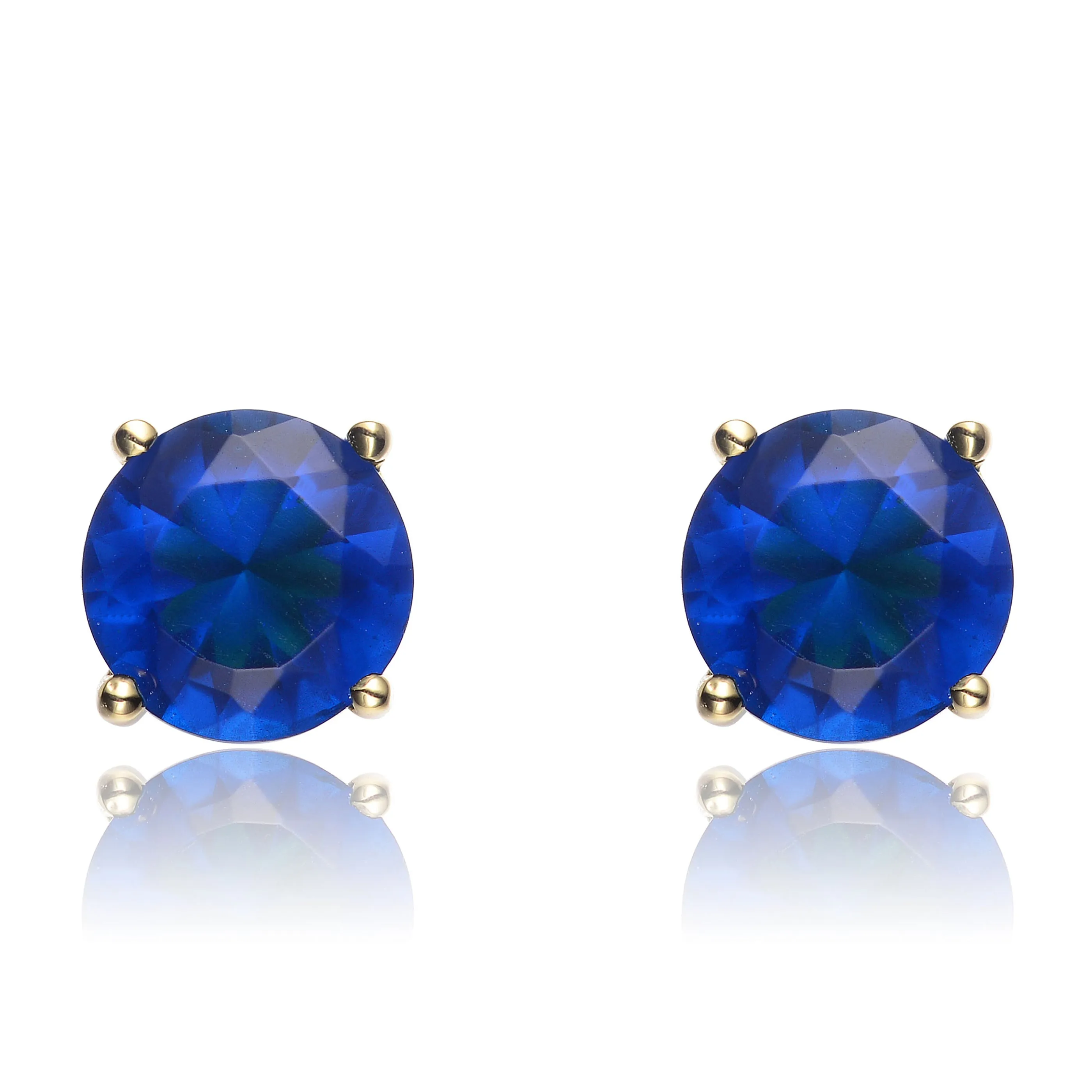 Marie Green Solitaire Stud Earrings