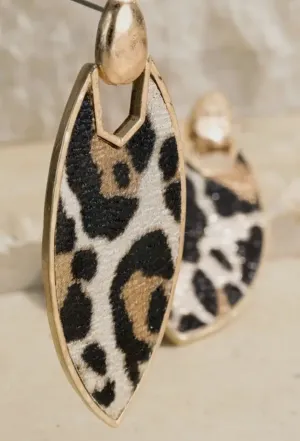 Marquise Animal Earrings | Leopard