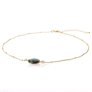 Mini Earth Labradorite Choker