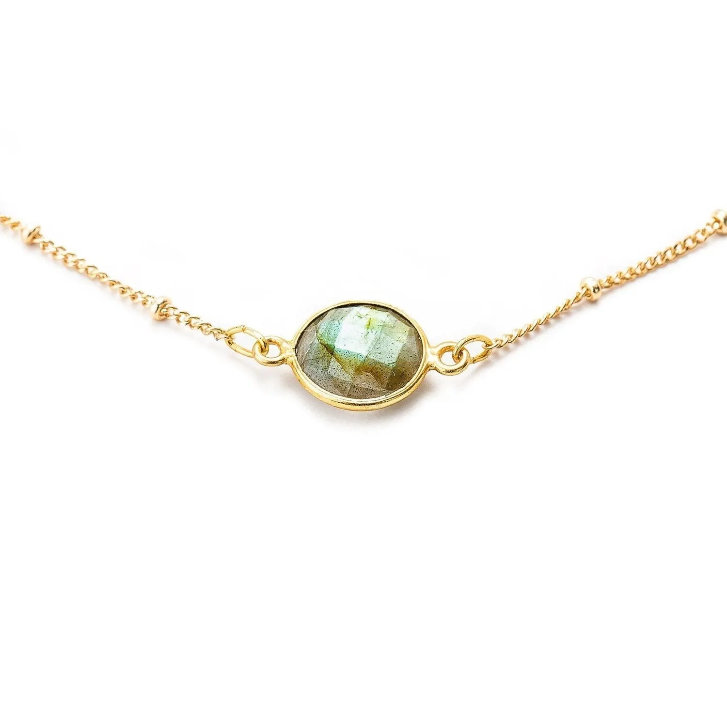 Mini Earth Labradorite Choker