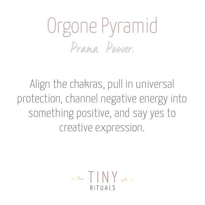 Mini Gemstone Orgone Pyramid by Tiny Rituals