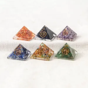 Mini Gemstone Orgone Pyramid by Tiny Rituals