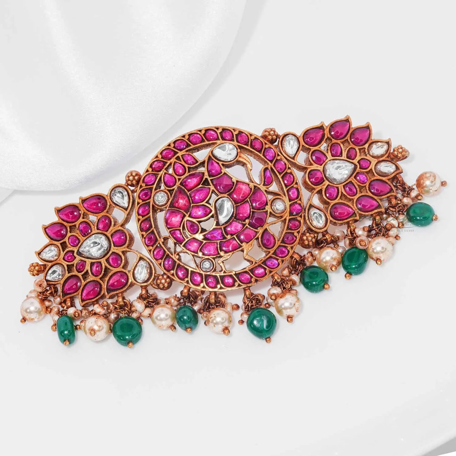 Mini Peacock Kundan Choker