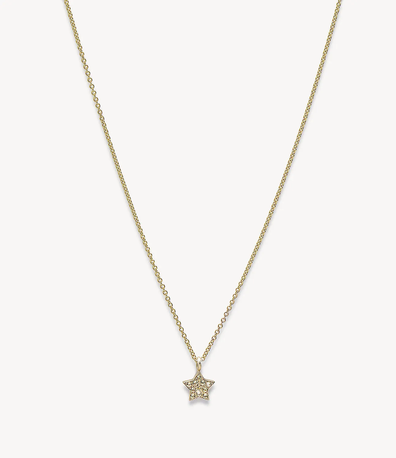 Mini Yellow Sapphire Star Necklace