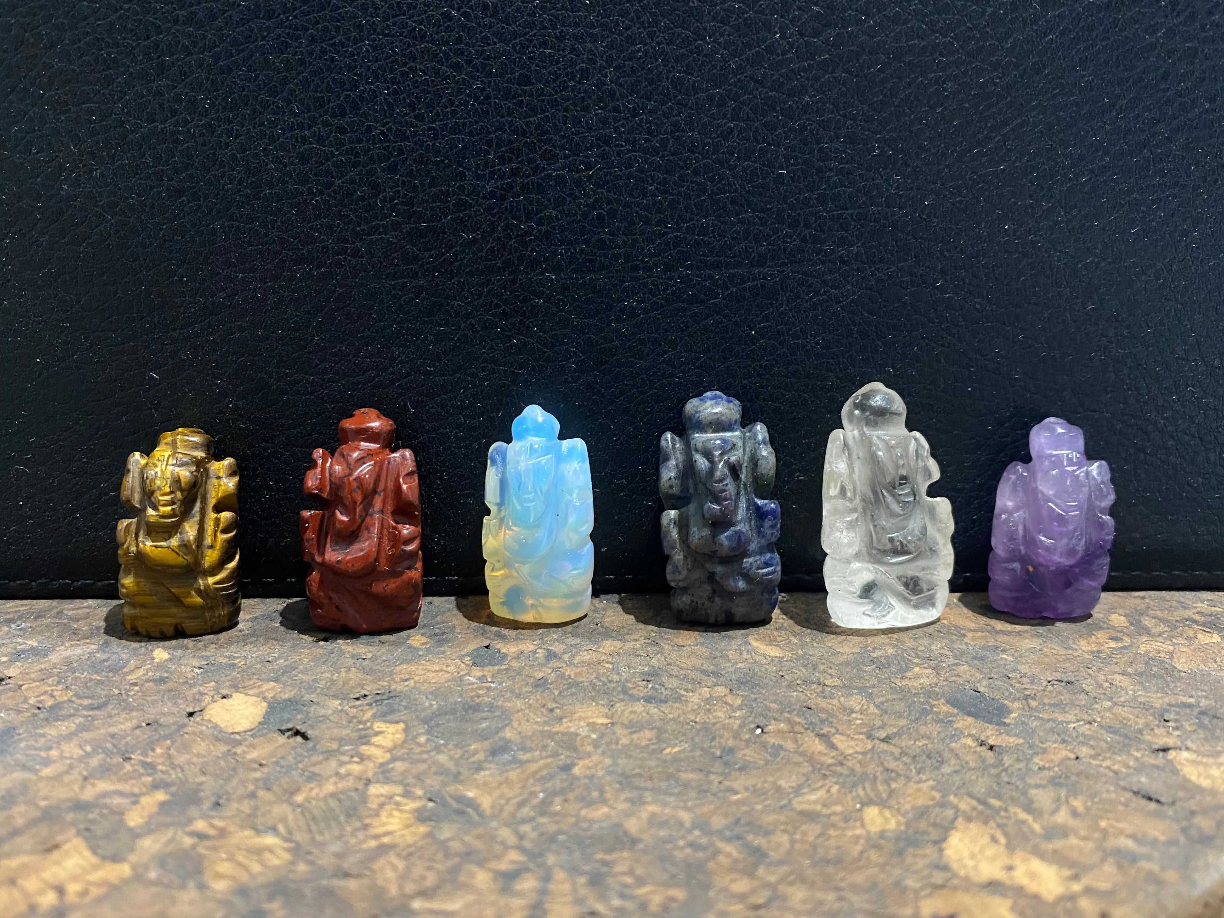 Miniature Stone Ganesh Statues