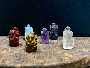 Miniature Stone Ganesh Statues