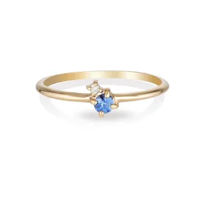 Mischa II | blue sapphire & diamond