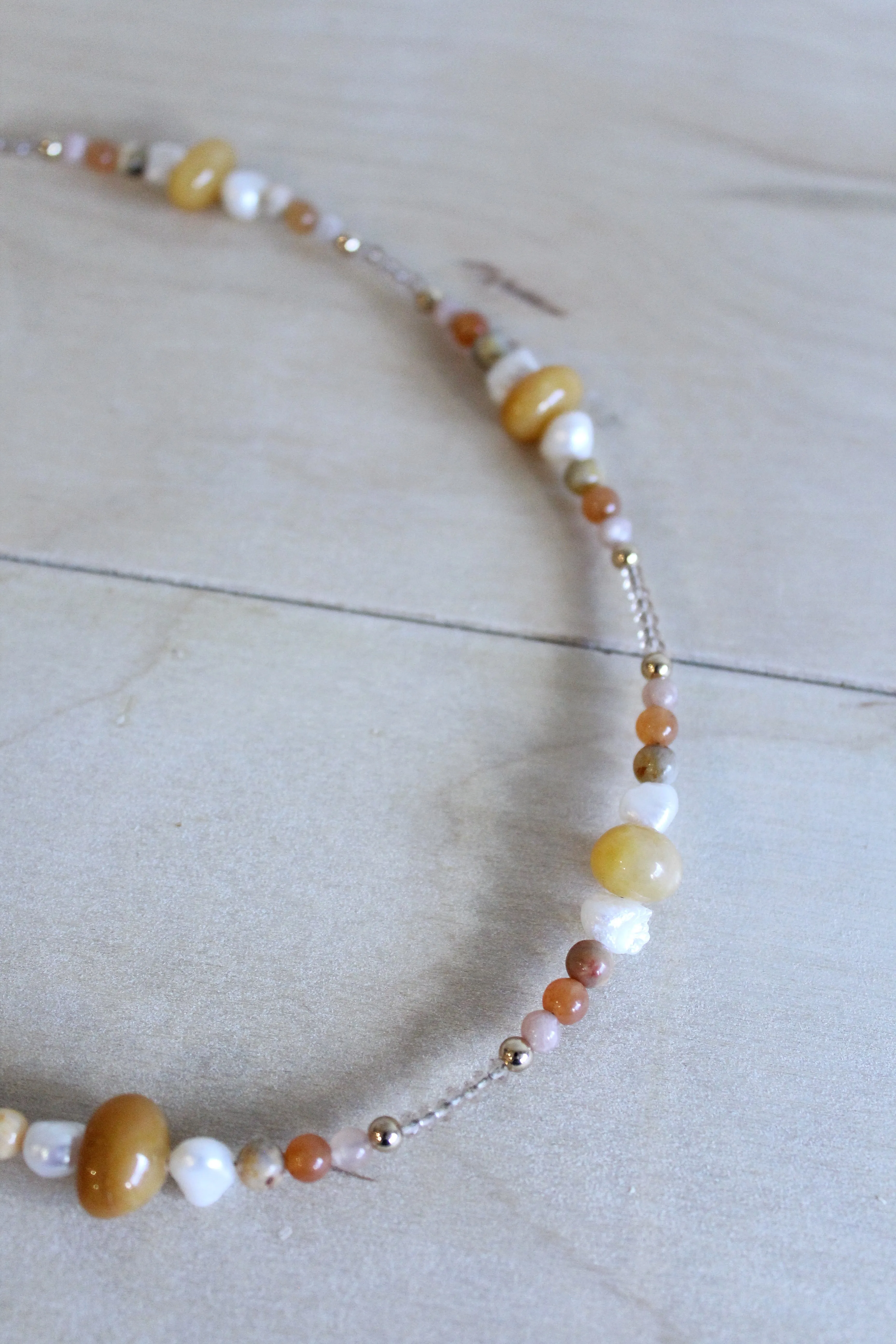 Mixed Gemstone Choker Necklace by Studio Thorne