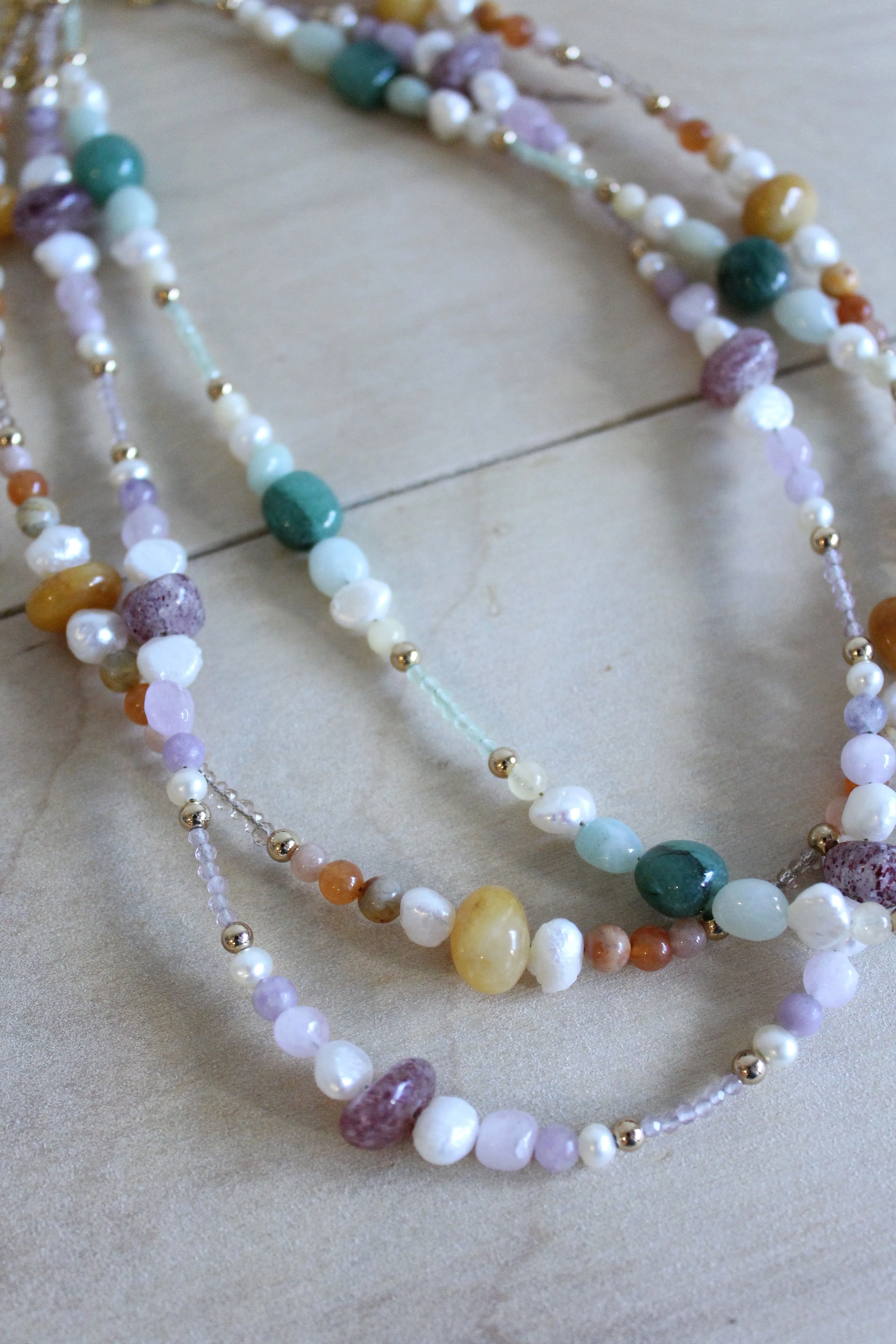 Mixed Gemstone Choker Necklace by Studio Thorne