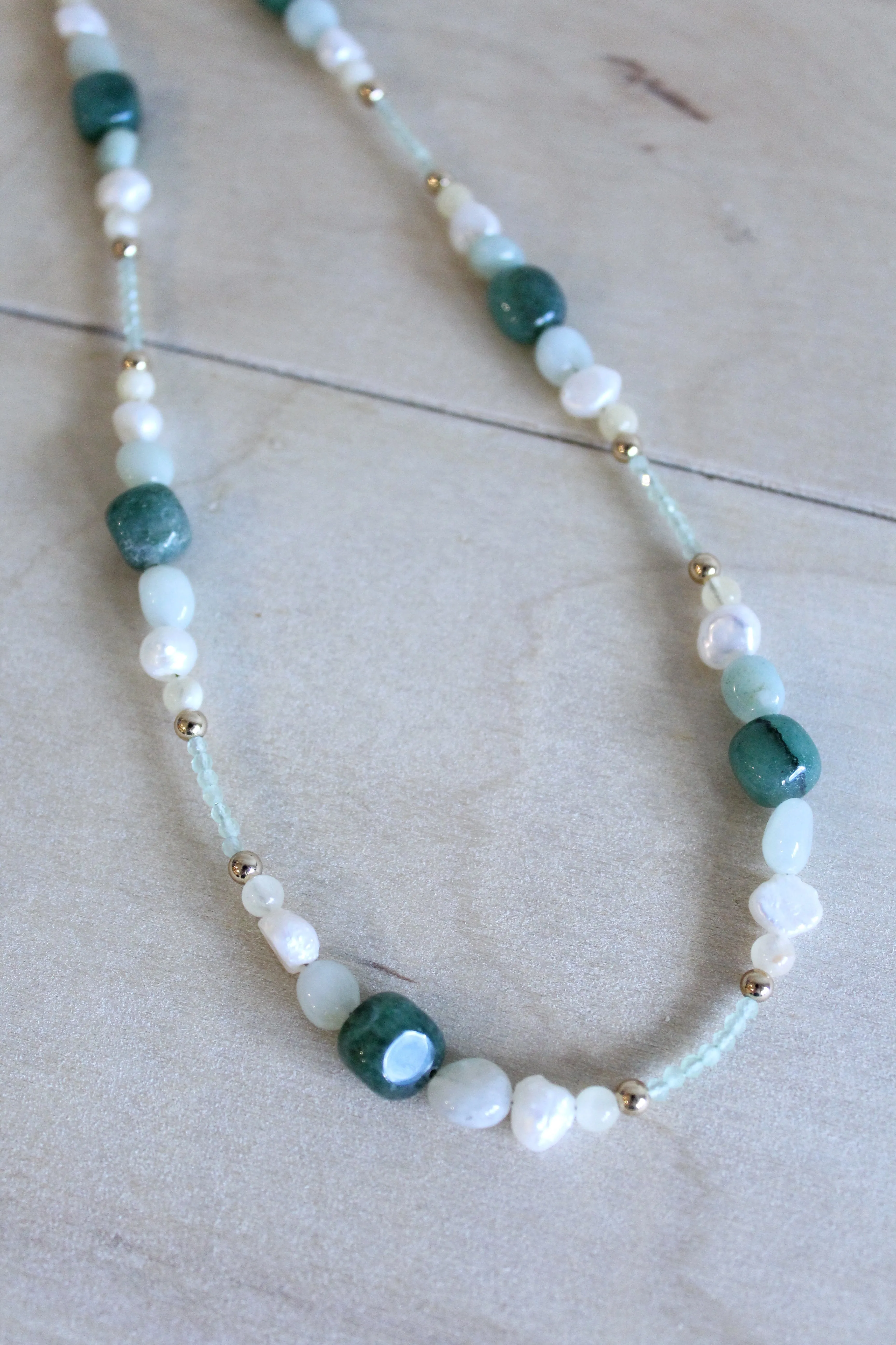 Mixed Gemstone Choker Necklace by Studio Thorne