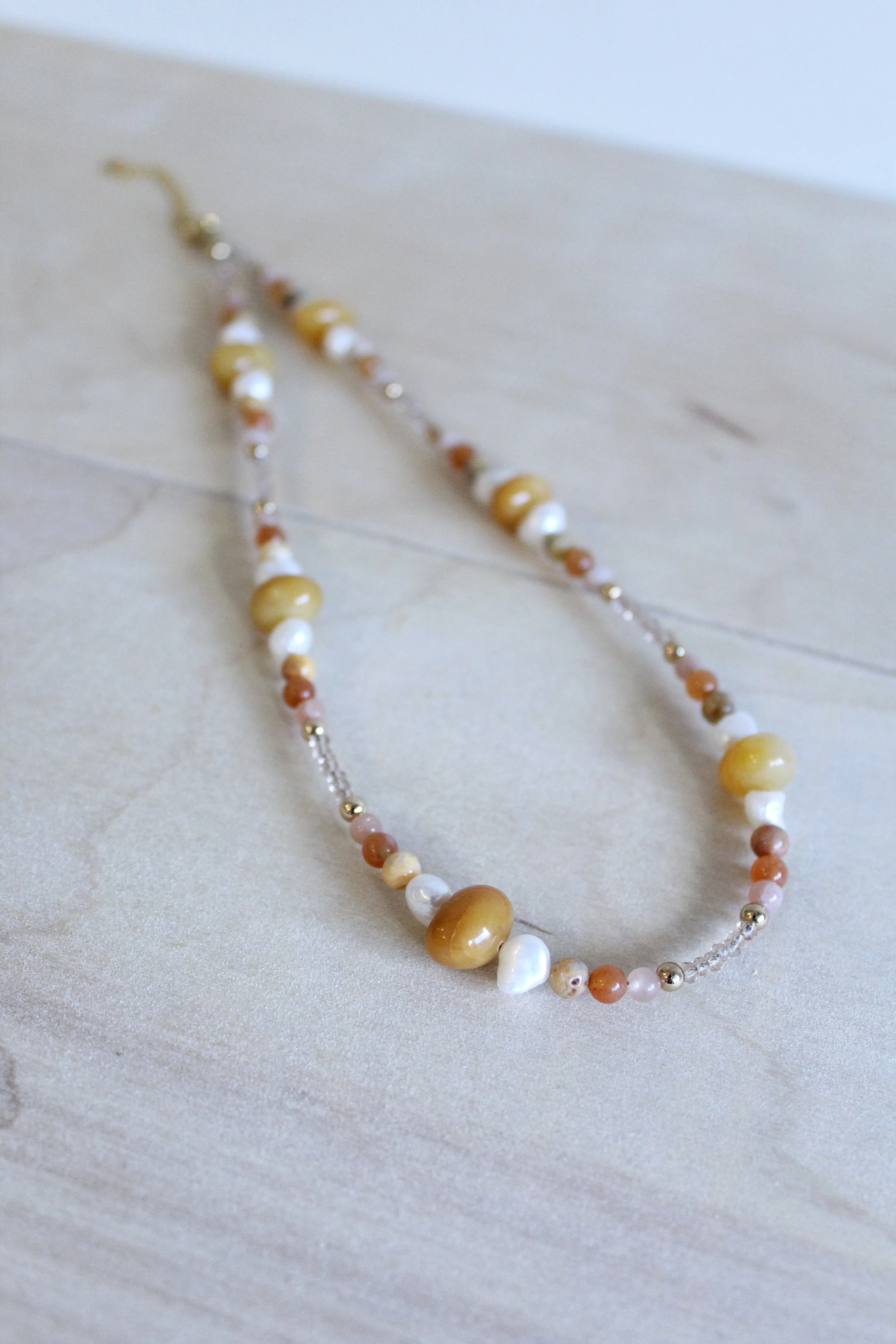 Mixed Gemstone Choker Necklace by Studio Thorne