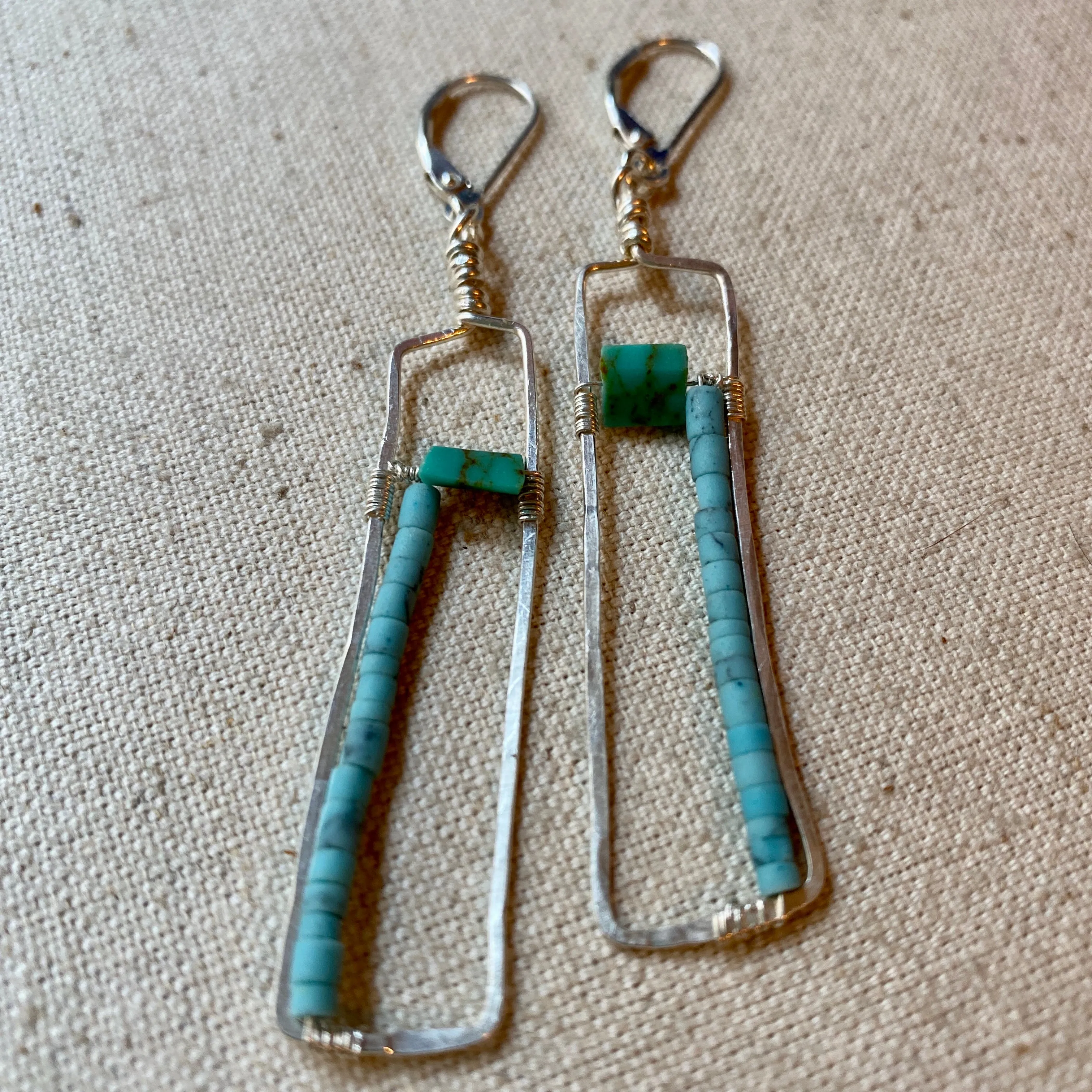 Mod Turquoise Earrings