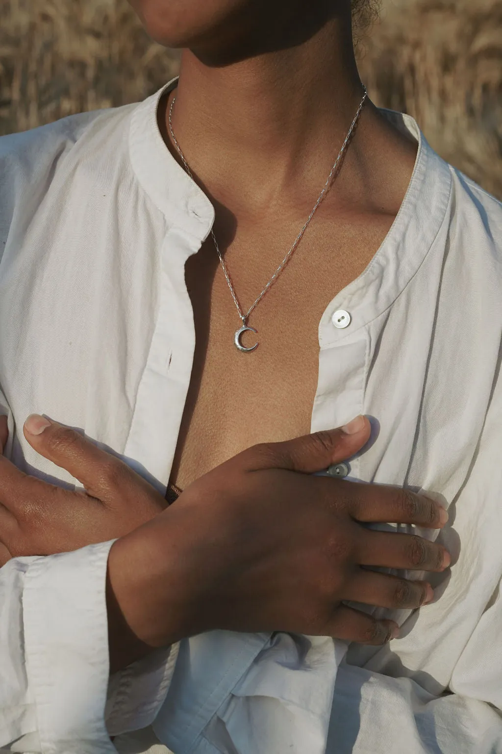 MOON PHASES NECKLACE / CRESCENT MOON