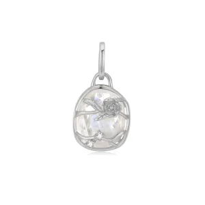 Moonstone Silver Pendant - Poppy