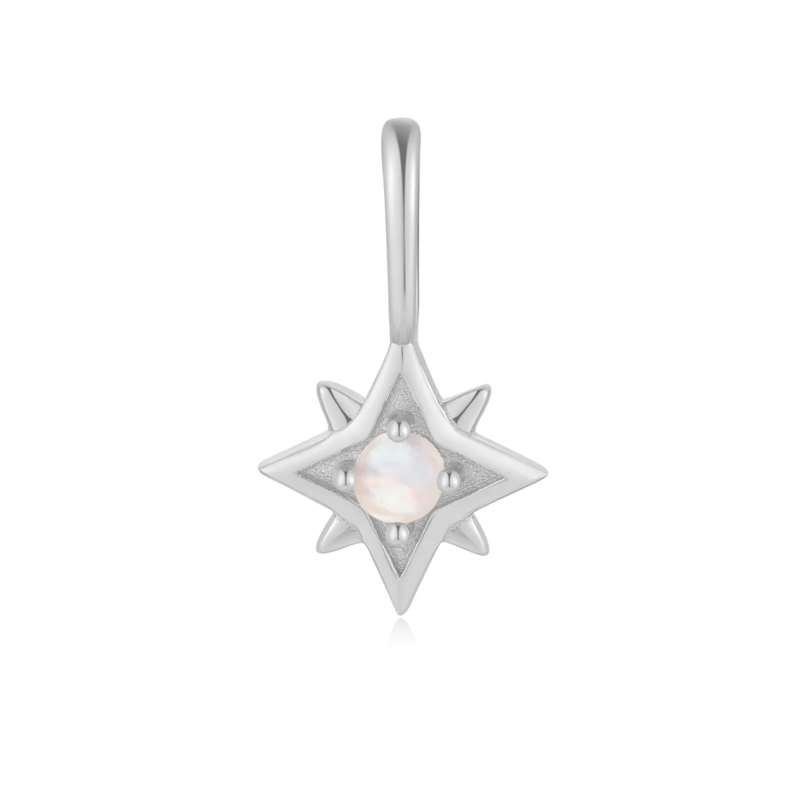 Moonstone Silver Star Pendant - Astra