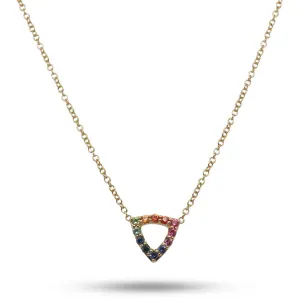 Multi-Color Triangle Necklace