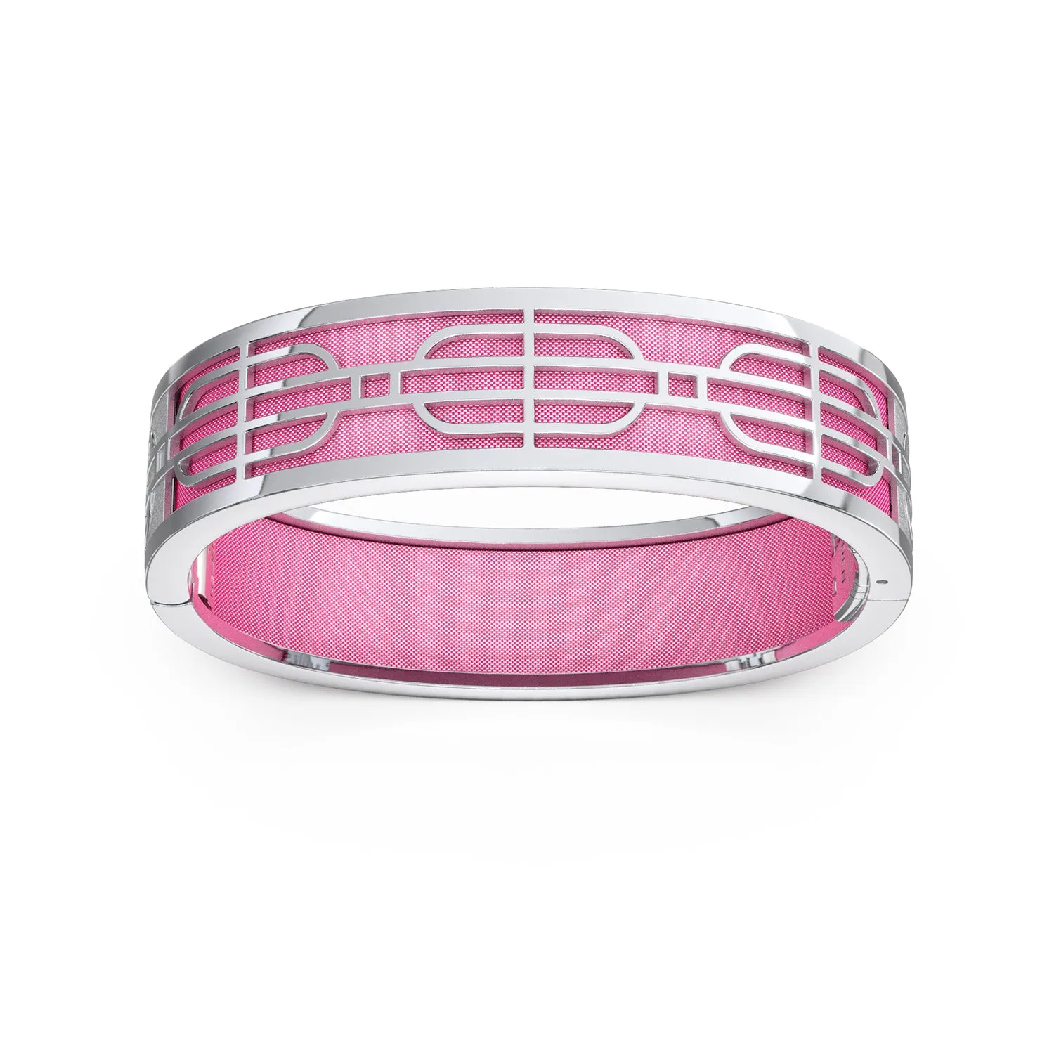 Nanyang Dream Bangle - Guava Pink - Sterling Silver