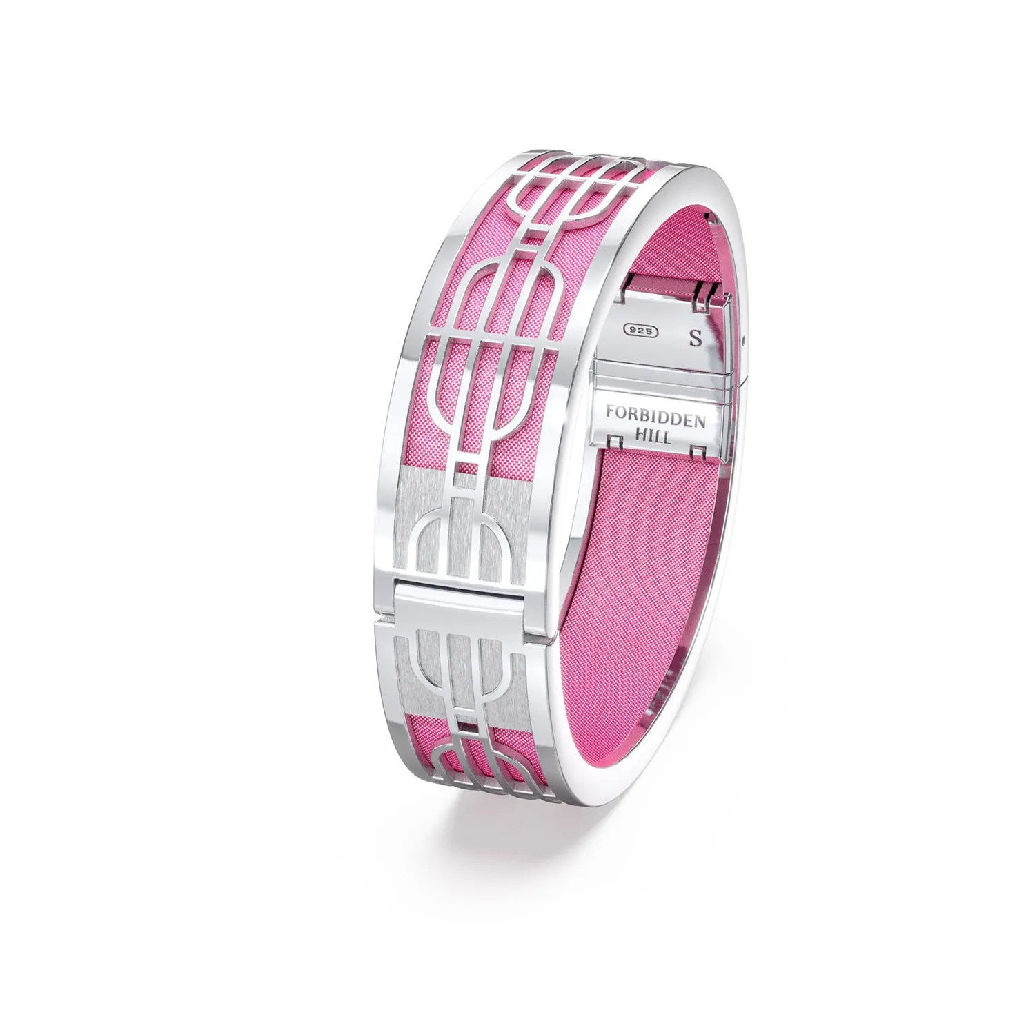 Nanyang Dream Bangle - Guava Pink - Sterling Silver