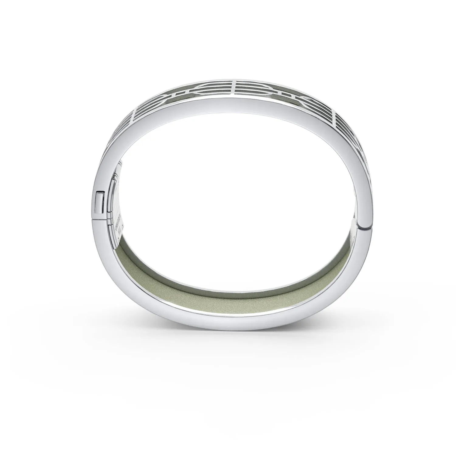 Nanyang Dream Bangle - Shophouse Olive - Sterling Silver