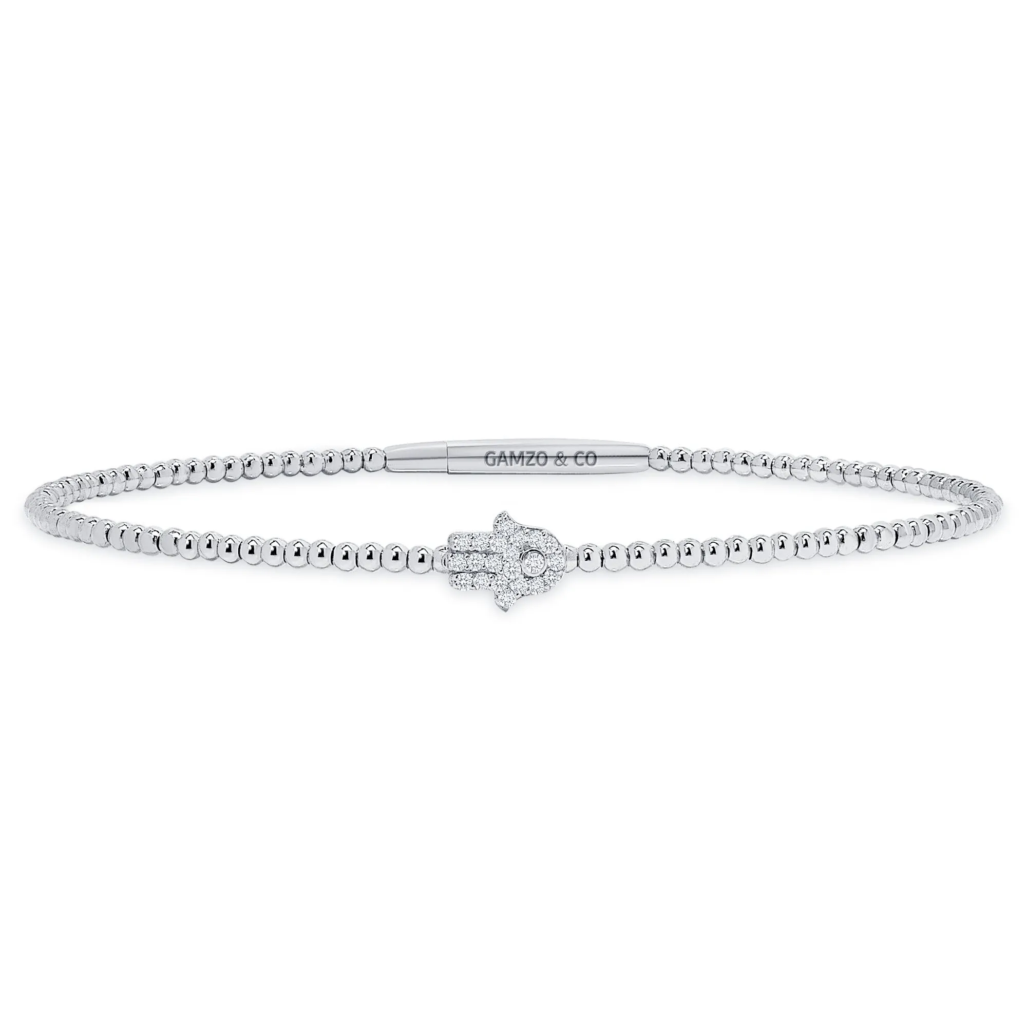 Natural Diamond Hamsa Bracelet