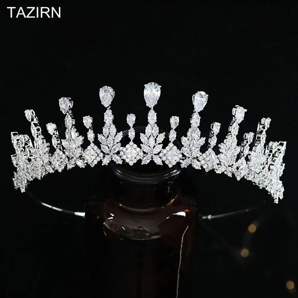 New Cubic Zirconia Tiaras Bridal Crown