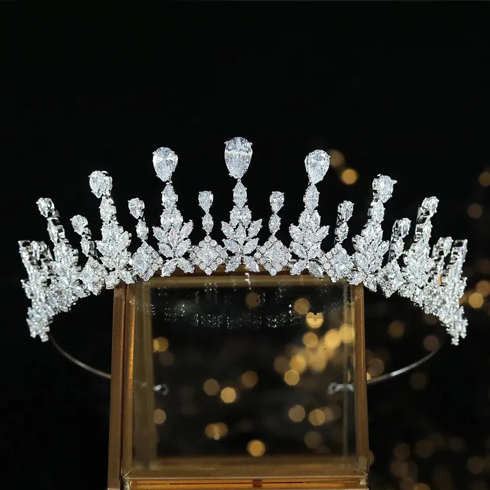 New Cubic Zirconia Tiaras Bridal Crown