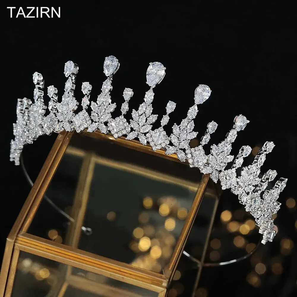 New Cubic Zirconia Tiaras Bridal Crown