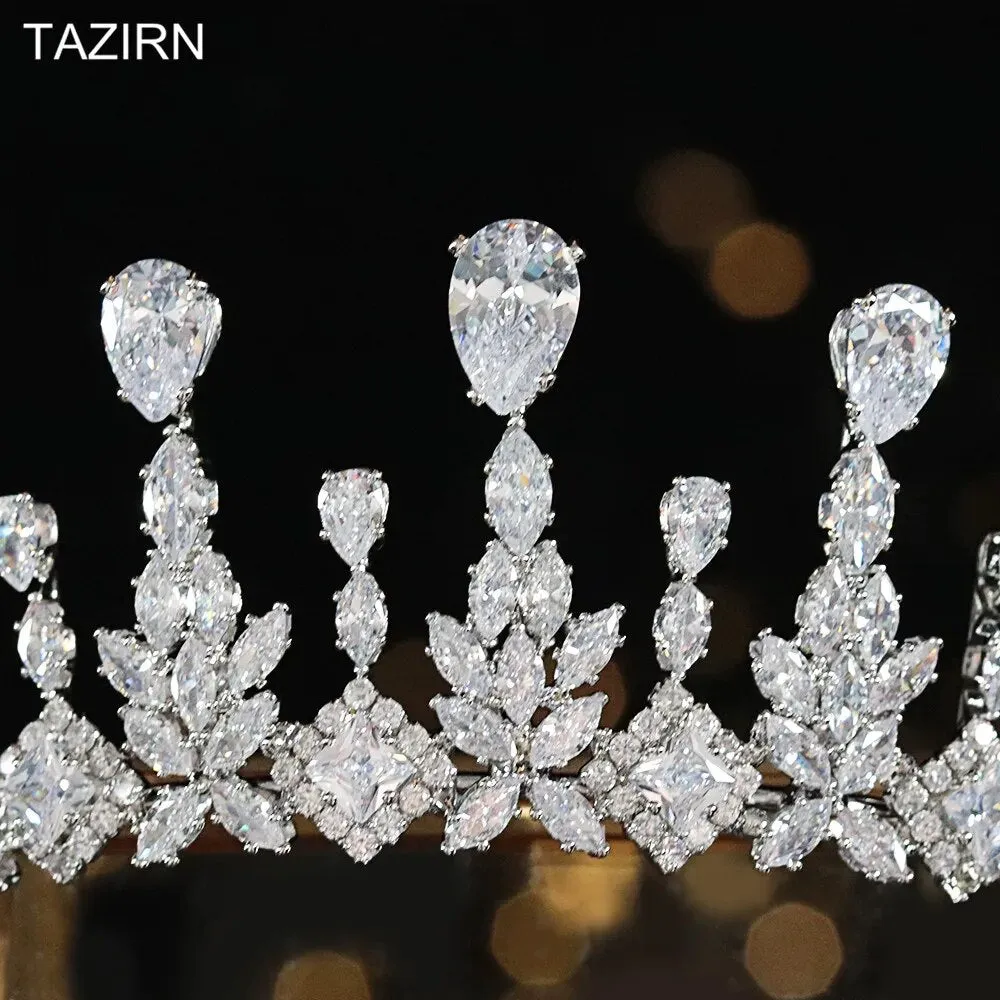 New Cubic Zirconia Tiaras Bridal Crown