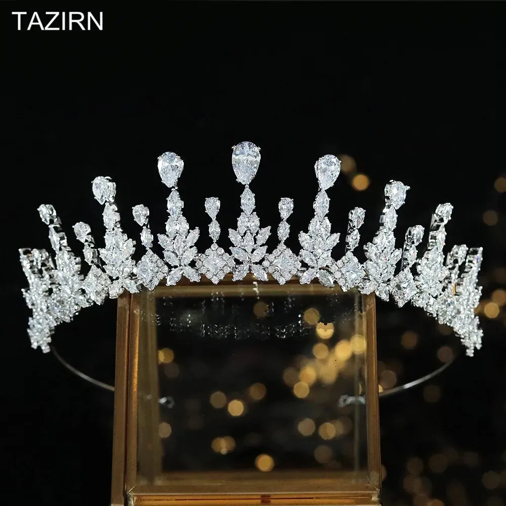 New Cubic Zirconia Tiaras Bridal Crown