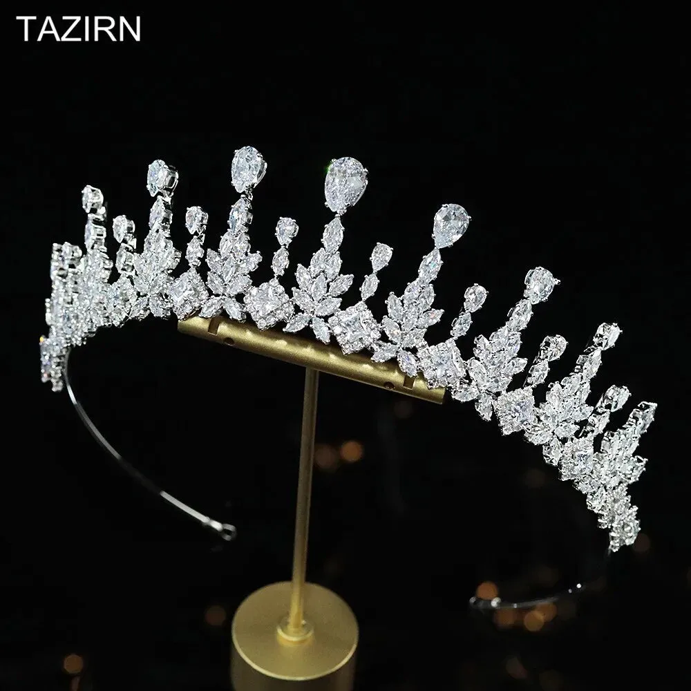 New Cubic Zirconia Tiaras Bridal Crown