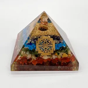 Organite Orgone Chakra Pyramid