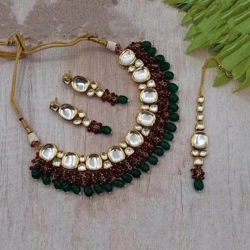 Oval Big Kundan Set