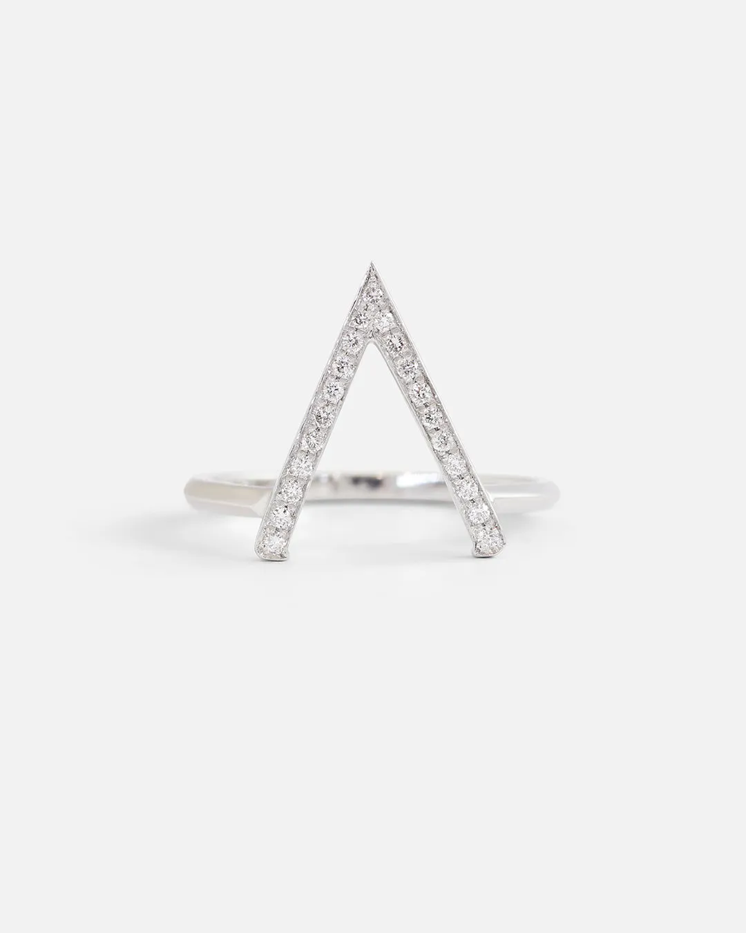 Pave Setting / Peak Stackable Ring