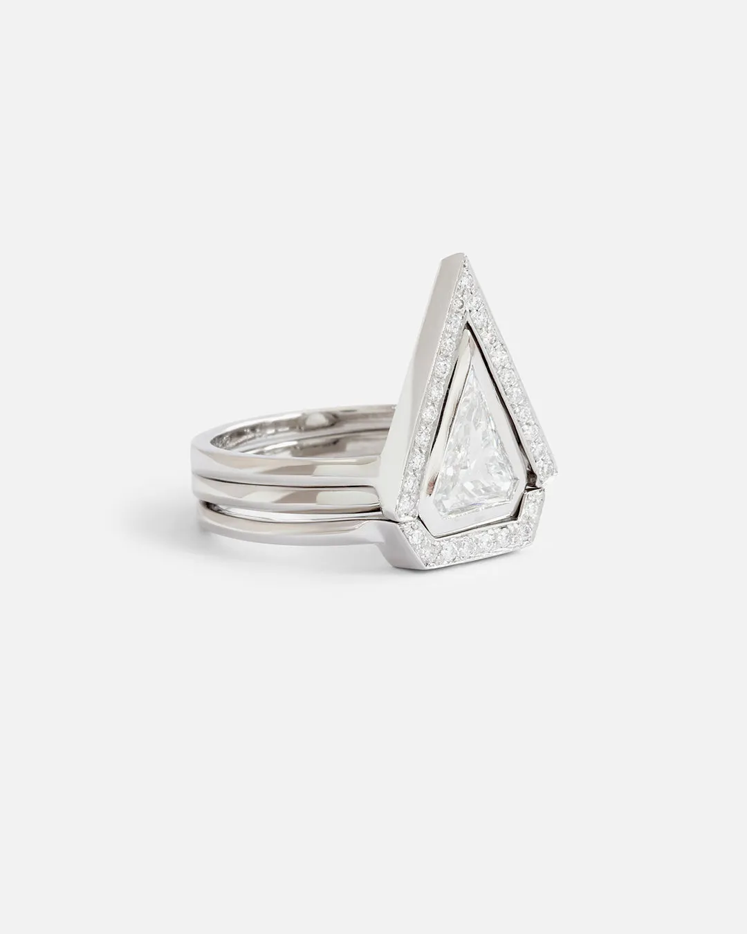 Pave Setting / Peak Stackable Ring