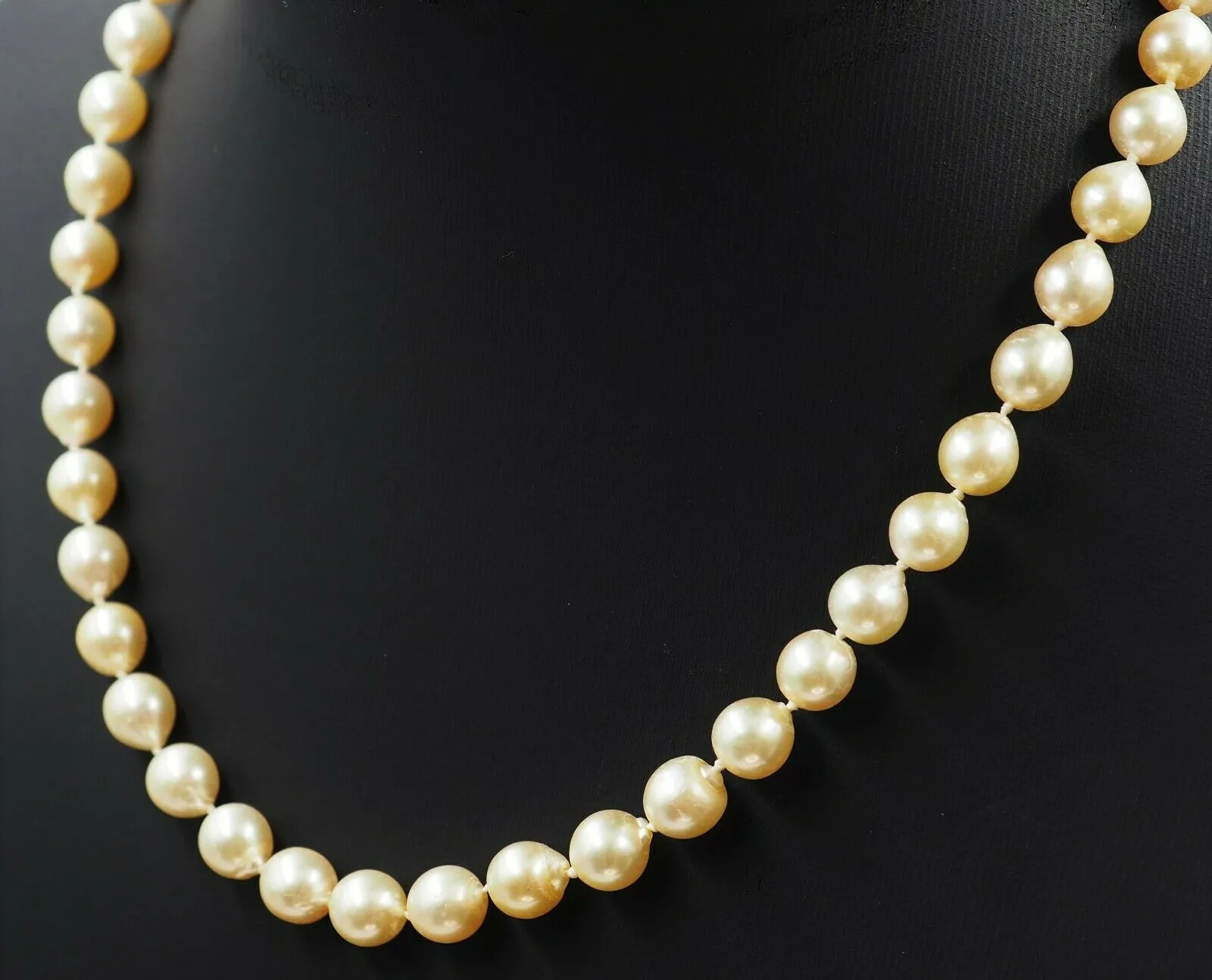 Pearl Strand Necklace & Diamond 14ct Yellow Gold Clasp Fine Jewellery