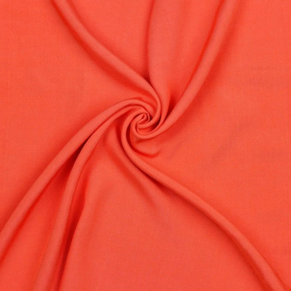 Plain Viscose : Radiance Coral