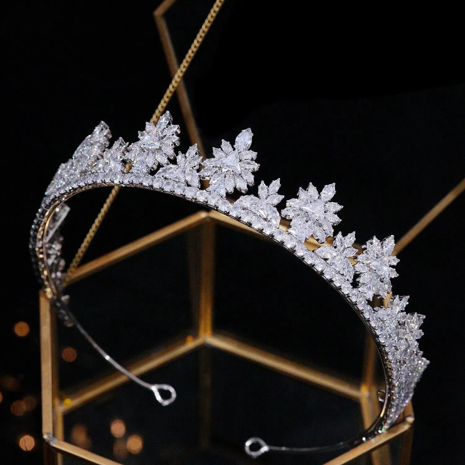 Princess Bridal Wedding Zirconia Tiara Crown